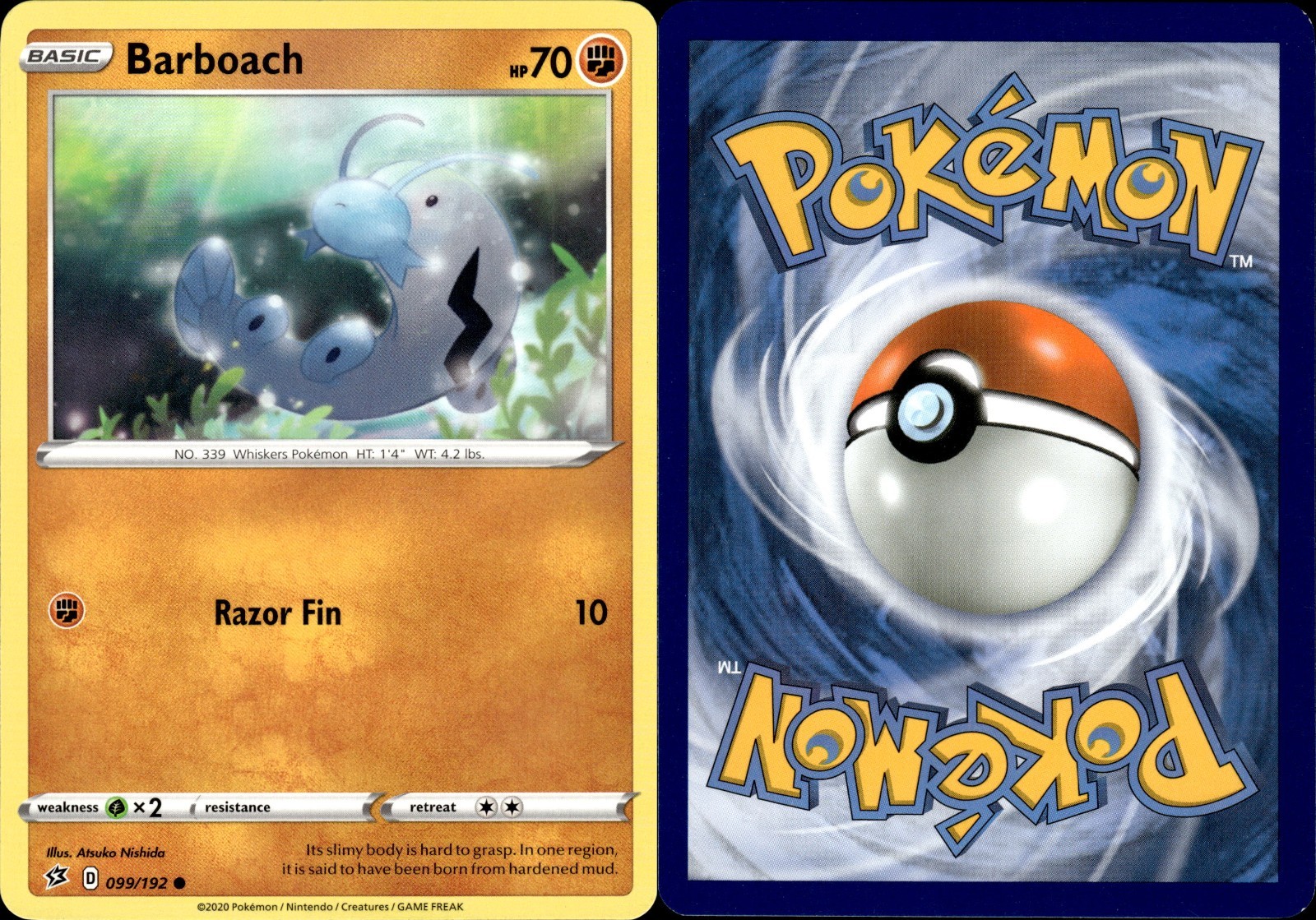 Barboach 099/192 | Sword & Shield - Rebel Clash | Pokemon TCG | English | Common