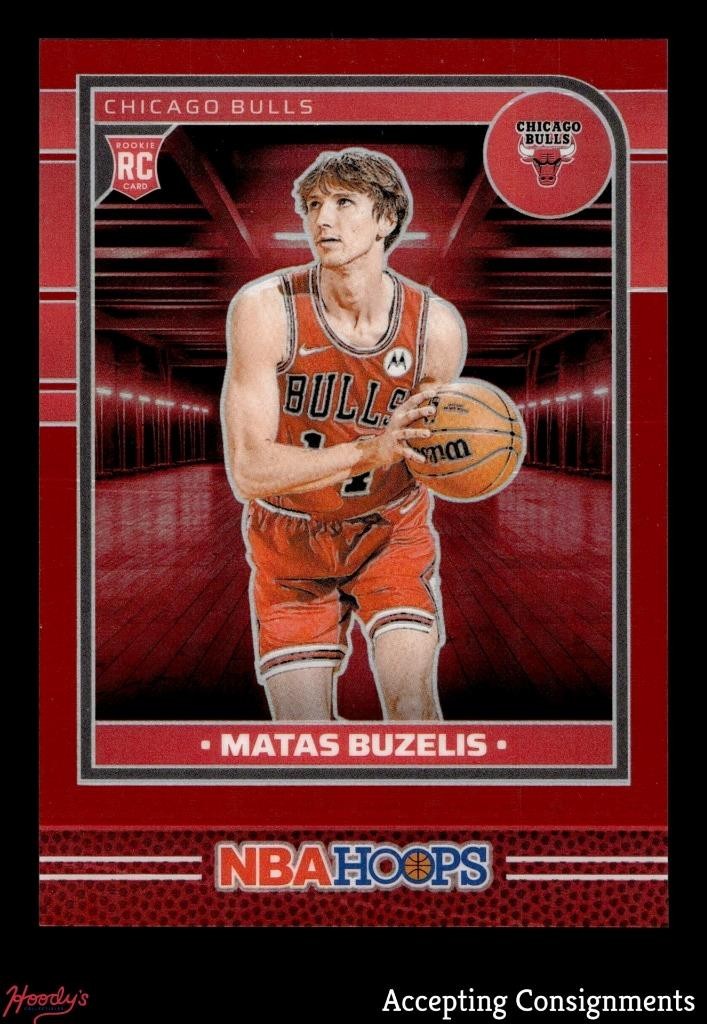 2024-25 Hoops Premium Prizms Red #241 Matas Buzelis RC ROOKIE 31/99 Bulls