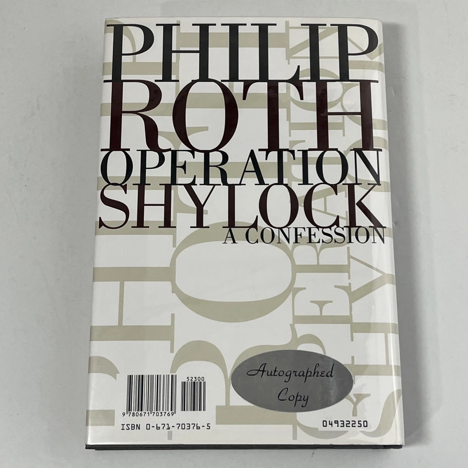 Operation Shylock - A Confession by Philip Roth SIGNED 1st Edition & Print HC DJ Foto 3 de 4