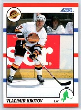 1990-91 Score American Vladimir Krutov Rookie Vancouver Canucks RC #273