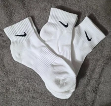 Nike Everyday Plus Cushioned Ankle Socks 3-Pack (3 Pairs) White - Men LARGE 8-12