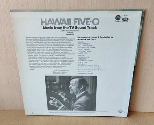 1969 Capitol HAWAII FIVE-O television soundtrack MORT STEVENS super clean EX - Picture 2 of 6