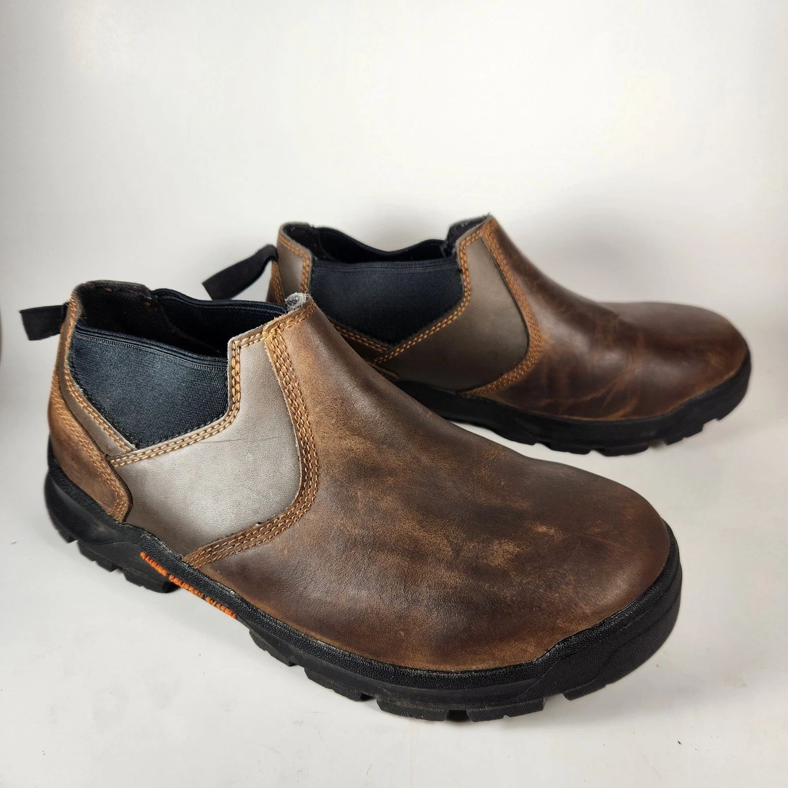 DANNER Men's Crafter Romeo Boot Size 8.5 Brown Leather 3 Inch Work Shoe
