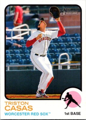 2022 Heritage Minors Base #139 Triston Casas Worcester Red Sox BOSTON ROOKIE RC