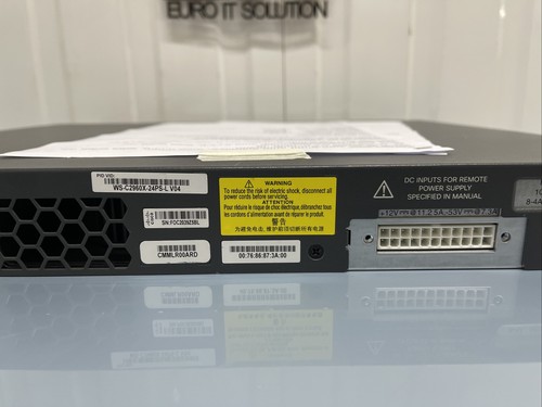 Cisco Catalyst WS-C2960X-24PS-L 24-portowy zarządzany przełączany tanie uszkodzenia Zobacz zdjęcie - Zdjęcie 8 z 8
