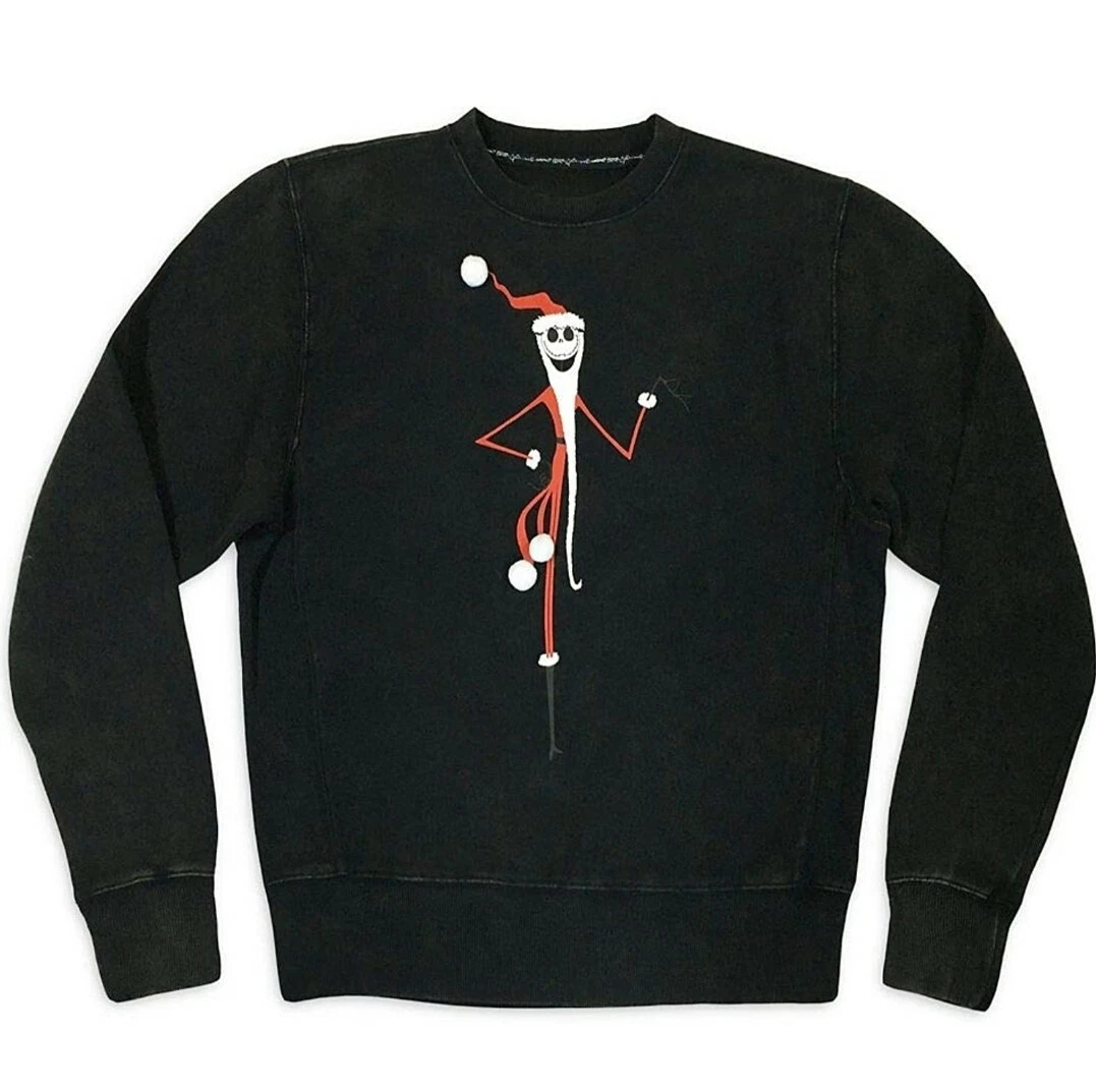 DisneyParks Nightmare Before Christmas Sandy Claws Distressed Sweatshirt L  NWT | eBay