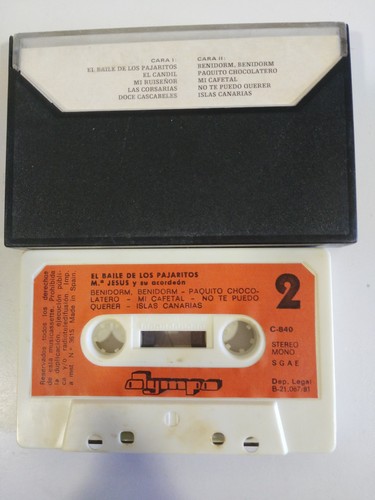 MARIA Jesus Y Su Accordéon el Danse de los Birds 1981 Ruban Cassette 2T - Photo 3/6