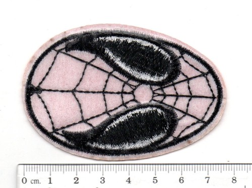 53x79mm super hero red spider web head iron-on patch badge logo classic emblem - Picture 3 of 3
