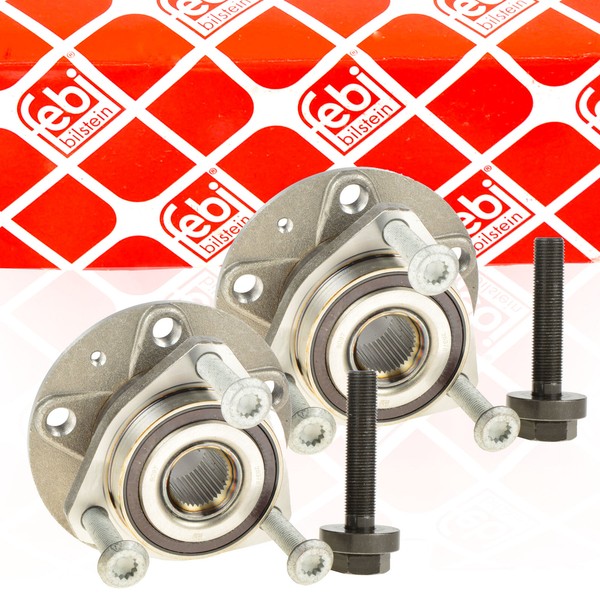 2X Febi 27342 Radlagersatz Vorne FüR Altea Leon Octavia Caddy Golf 5 6 Vw Audi-image