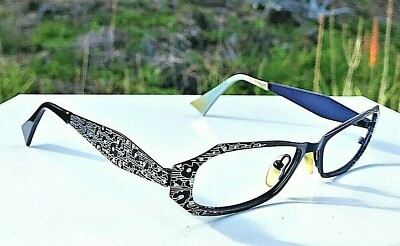 Jean Lafont Darling Eyeglasses 319 Navy Blue Frames 49-17  display picture 2