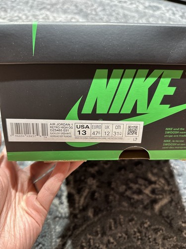 Talla 13 - Air Jordan 1 Retro OG High Lucky Green - Imagen 6 de 6