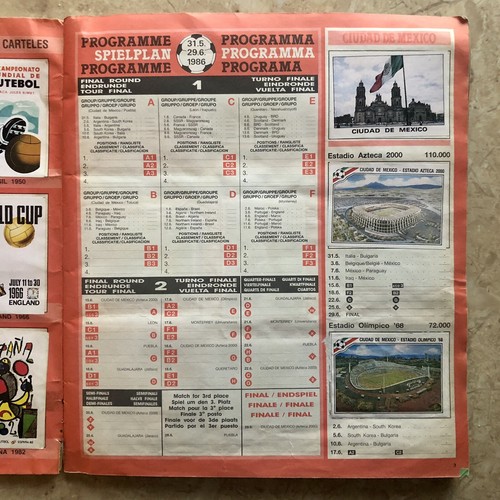 Album originale Panini 1986 Messico Mondiali *G+ senza punteggi *Leggi pls - Foto 2 di 12