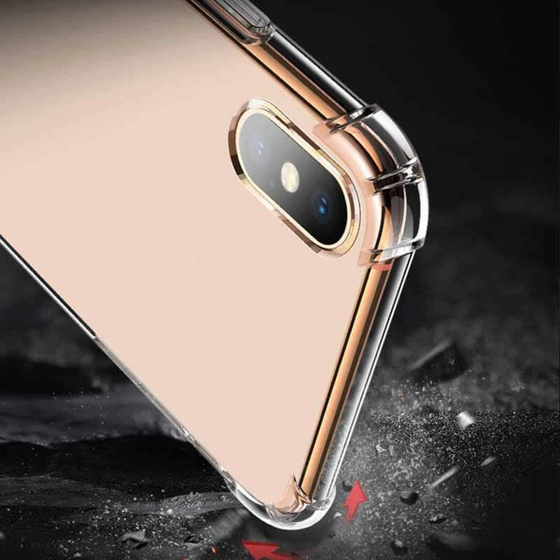 CLEAR Shockproof Case For iPhone 11, 11 Pro Max XR X XS 8 7 8+ Max Edge Silicone - Image 2 of 4