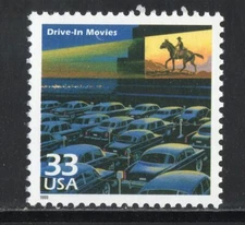 3187i ** DRIVE-IN MOVIES ** U.S. Postage Stamp  MNH 