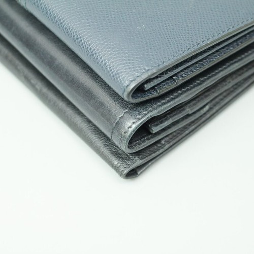 BALLY Leather Black and Navy Long Wallet Set - Picture 18 of 24