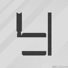 CARBON FIBRE IAME X30 RADIATOR STICKER KIT - KARTING - JakeDesigns