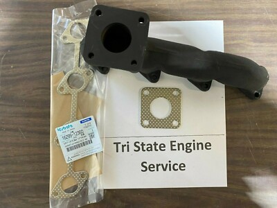 さ様 GENUINE KUBOTA 4 CYLINDER EXHAUST MANIFOLD W/ GASKETS 16616-12312