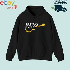 New Hoodie Guitar's For VETS logo Hoodie Size S- 3XL USA