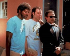 Pulp Fiction Sam Jackson John Travolta & The Wolf Harvey Keitel 8x10 inch photo