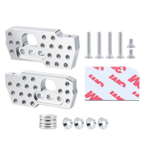 2 pz supporto staffa sospensione shock anteriore alluminio per cingolato RC 1:10 assiale Wraith - Foto 11 di 13