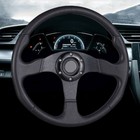 <!--F#f_0-->AU Classical Black Aluminum Car Racing Steering Wheel PVC Sports Drifting Wheel<!--F/-->