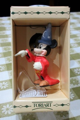 VINTAGE TORIART BY ANRI DISNEY MICKEY MOUSE SORCERER APPRENTICE ORNAMENT  *MIB*