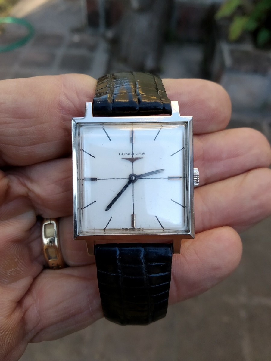 LONGINES SQUARE CROWN ALL ORIGINAL VERY RARE WORKING OK | eBay LONGINES SQUARE CROWN ALL ORIGINAL VERY RARE WORKING OK | eBay