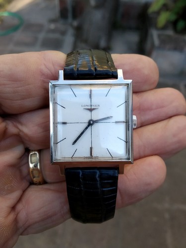 LONGINES SQUARE CROWN ALL ORIGINAL VERY 