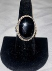 Vintage Large Sterling Silver & Black Onyx Ring. Size 8 — photo 5