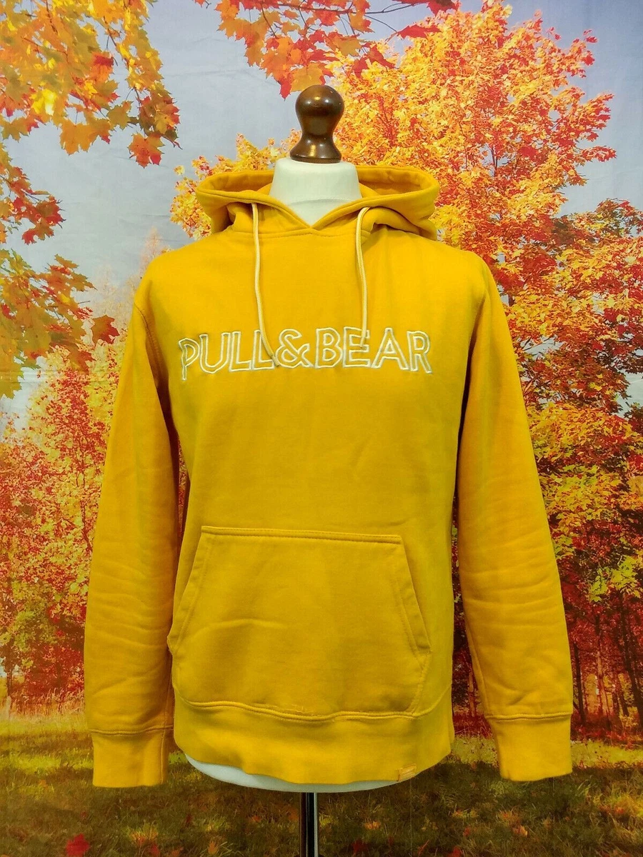 Pull and Bear orange 65% cotton spell out logo Hoodie. UK menu0026#039;s size  Medium | eBay