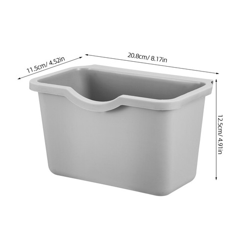 Kitchen Trash Can Wall Hung Waste Bin Small Compost Dispenser Accessory - Picture 3 of 11