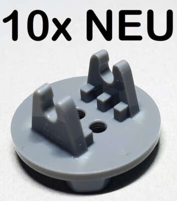 10x NEU LEGO  2655 Plate Round 2x2 Fahrgestell Achse, Light Bluish Hellgrau #02