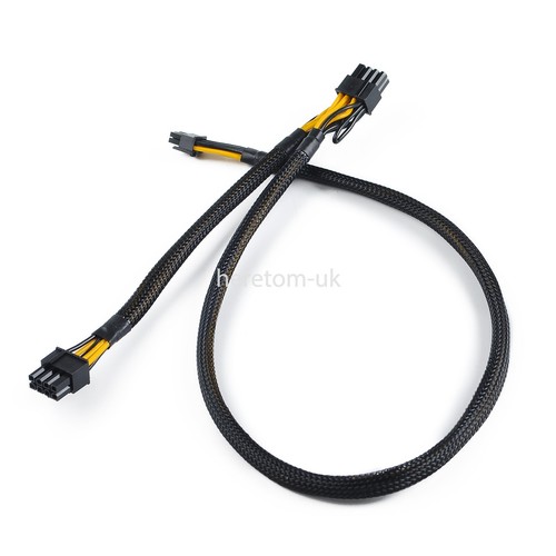 Mini cordon de câble d'alimentation GPU PCI-E 8 broches à 8 + 8 broches (6 + 2) broches pour serveur HP DL380 génération 10 - Photo 8/11
