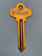 Schlage Original Wafer Tumbler Key Blank 35-180, Ilco #'s SC6, 180A & 1307A, NOS
