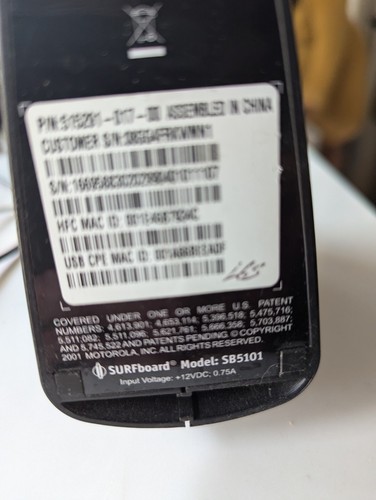 Motorola Surfboard SB5101 Modem - Picture 4 of 6