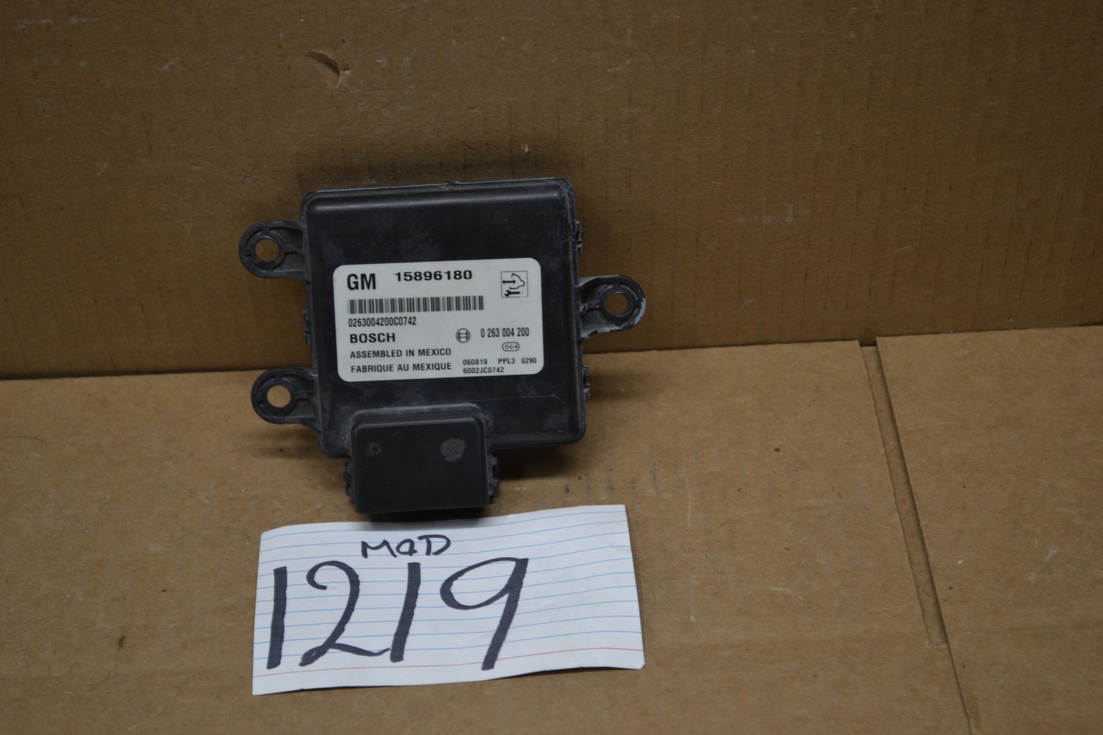 07 08 09 10 11 12 13 Avalanche Used Rear Driver Park Assist Module #1219-MOD 