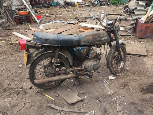 1977 suzuki ap50 barn find project complete original bike very rare