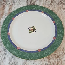 Pfaltzgraff Amalfi Mediterranean Chop Plate Round Platter Stoneware 12" Art Deco