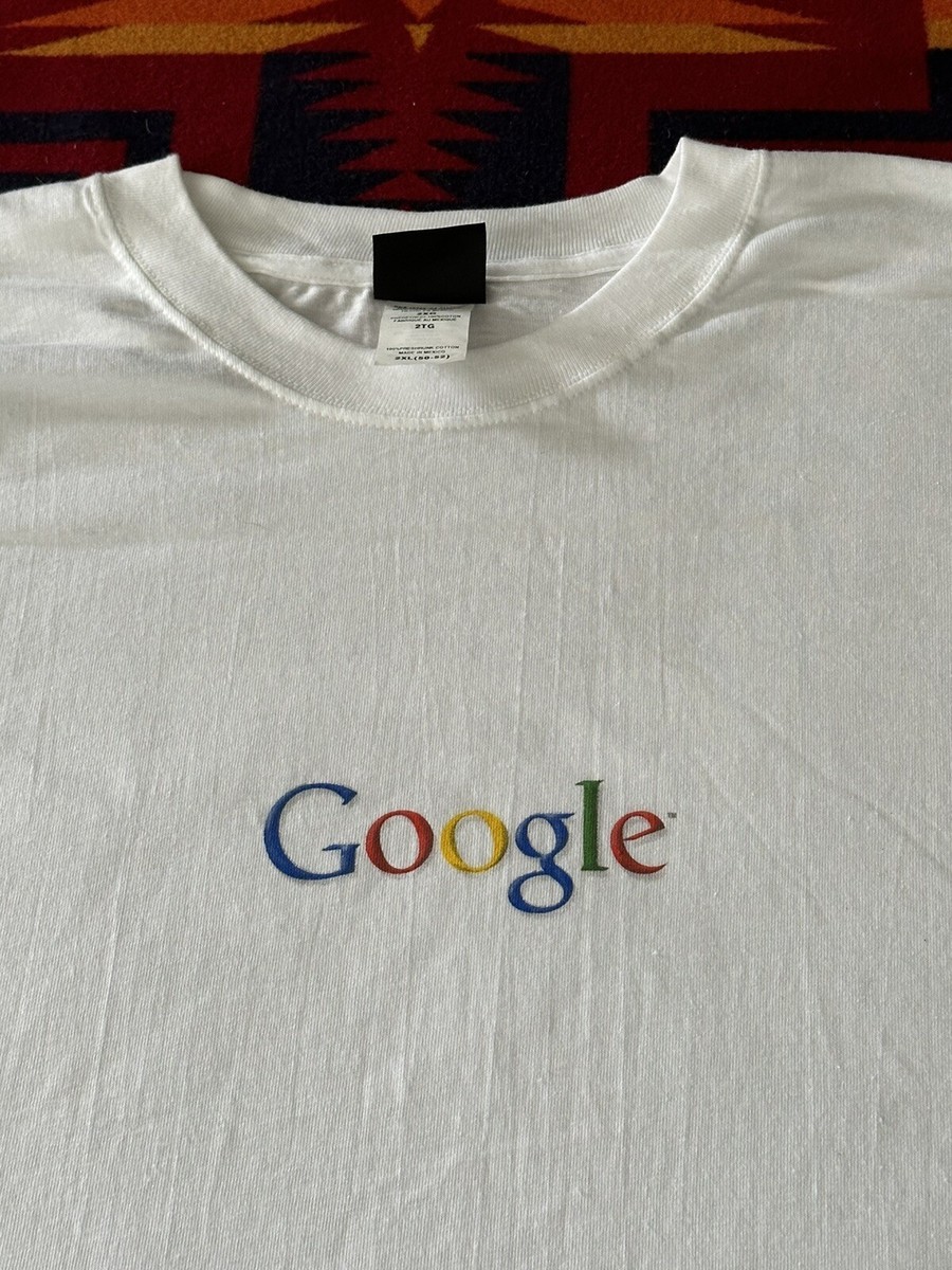 Google グーグル tシャツ 企業 公式 y2k 90s OLD tee Vintage Google I'm Feeling Lucky Employee Tech Tee Shirt