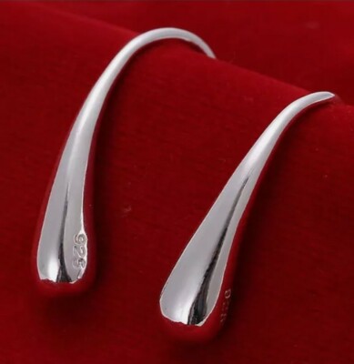 Modeschmuck Damen 925 Sterling Silber Farbe Ohrringe Ohrstecker 1 Paar 