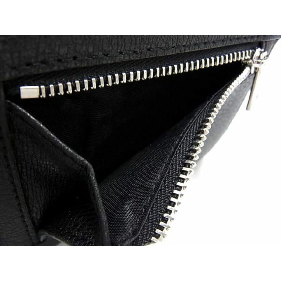 Furla Leather TriFold Wallet Coin Purse Billfold Ladies Black Am4107