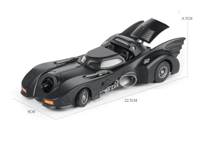 1/24 1989 Batimóvil Aleación Diecast Modelo con Luz y Sonido - Super Coche para Niños Foto 2 de 4
