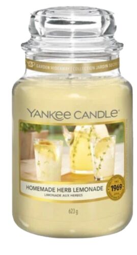 Official  New yankee candle  Large 623g homemade herb lemonade - Zdjęcie 1 z 2