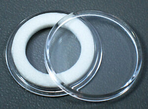 White Ring 19mm Air-Tite Coin Holder Capsules for Cents 100 Pennies