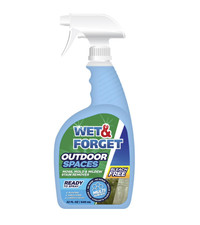 Wet & Forget Outdoor Spaces Moss, Mold, Mildew, and Algae Stain Removerspray32oz 0.59 per fl oz