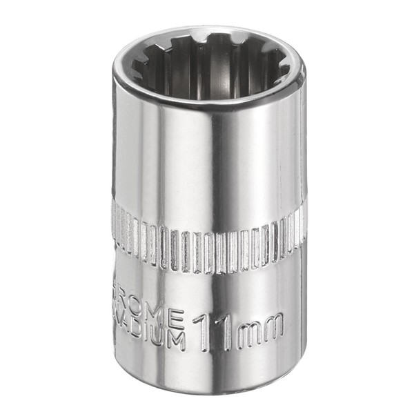 "12-Punkte-Stecknuss 3/8\" Antrieb 11Mm Metrisch Flache Impact-Stecknuss"-image