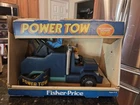 Vintage Fisher Price Husky Helpers Power Tow Truck 338 Vintage 1982 With BOX
