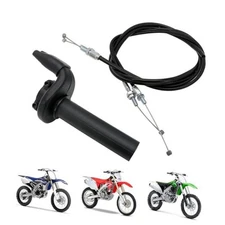 Dirt Bike Throttle Assembly with Throttle Cable Motorcycle Push Pull Throttle 