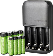 Amazon Basics NiMH Rechargeable Batteries AAA 800mAh AA 2000mAh 4-Pack Each