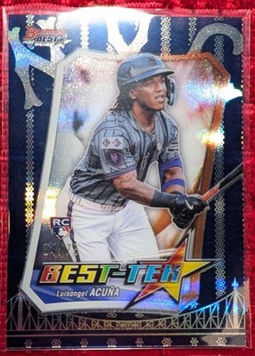Luisangel Acuna BestTek SSP Rookie BT18 Swrial numbered 25/75